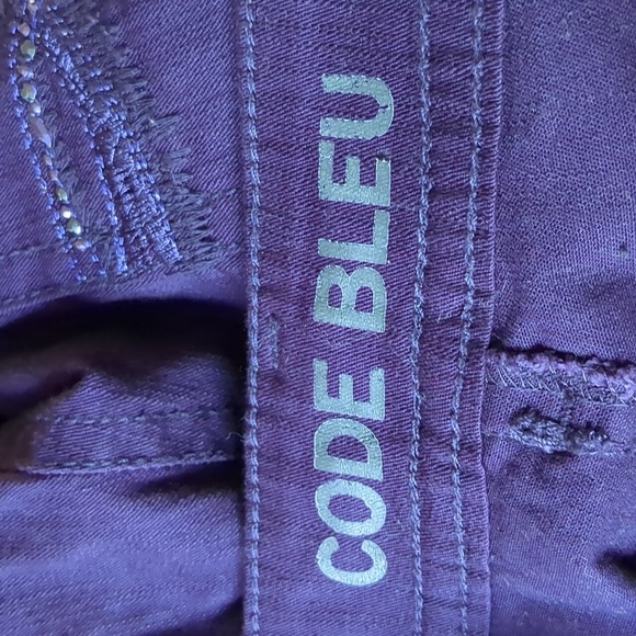 Size 16/32 Code Blue Marielle Slim Straight Blingy Purple Denim Jeans 16 - Picture 3 of 12